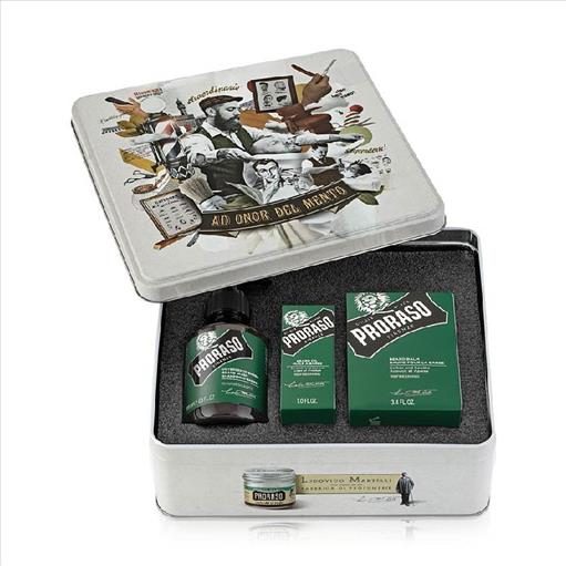 REFRESH SINGLE BLADE PRORASO BEARD GIFT SET