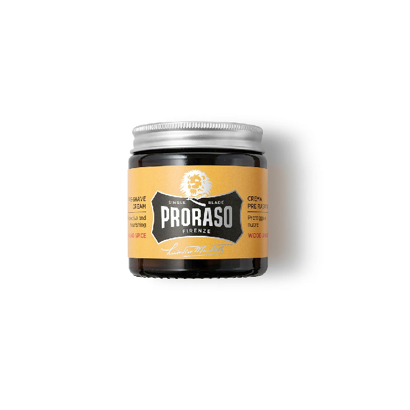 WOOD SPICE PRORASO PRE SHAVE CREAM 100ML